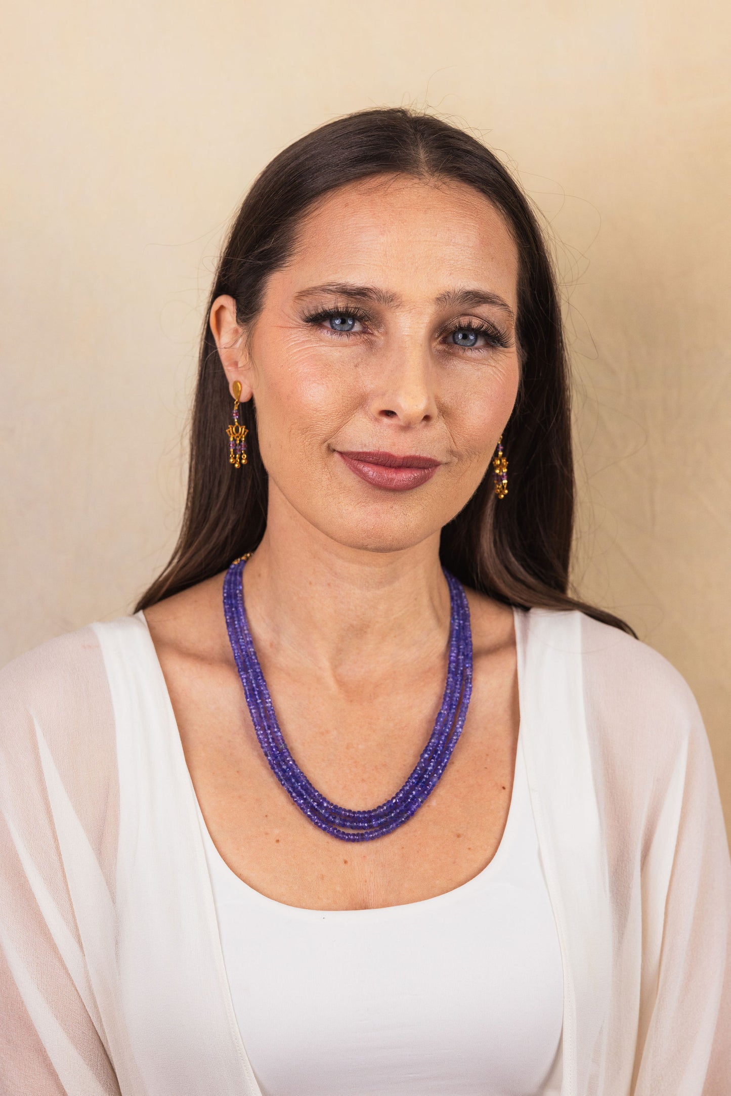 Tanzanite Triple Strand