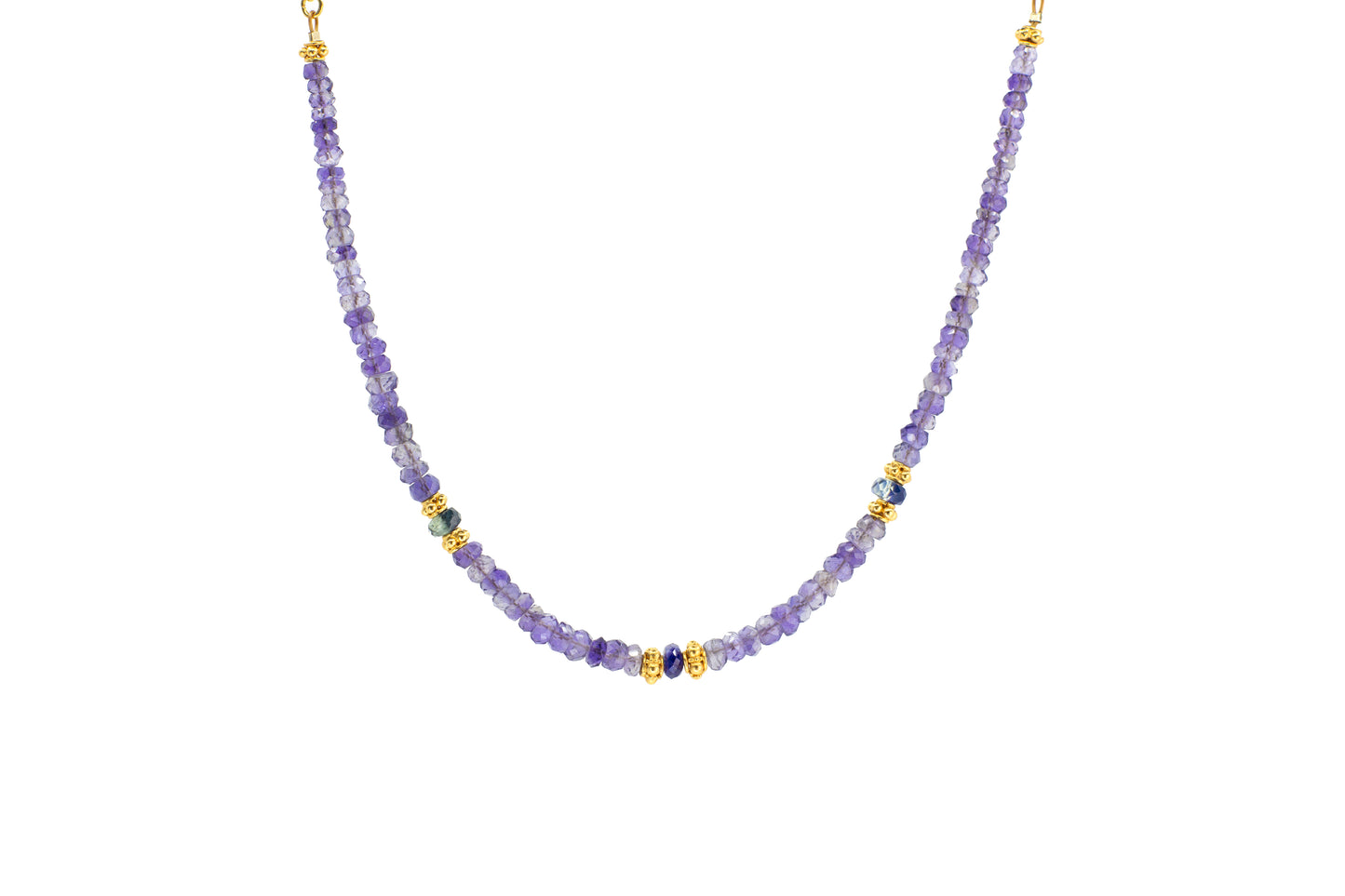 Iolite and Sapphire Gem Chain